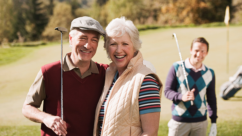 Elderly golfers with great eye vision care in Jacksonville FL